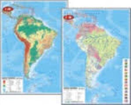 Mapa Ameryka Południowa polityczna 1:16,5 mln ścienna