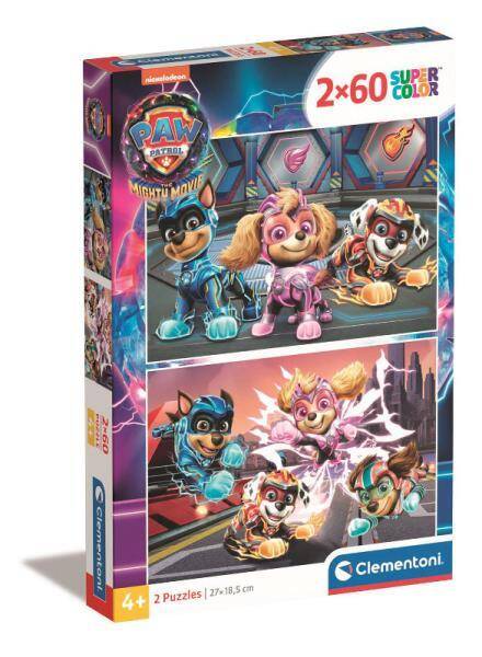 Clementoni Puzzle 2x60el Psi Patrol PAW PATROL MIGHTY MOVIE 21626