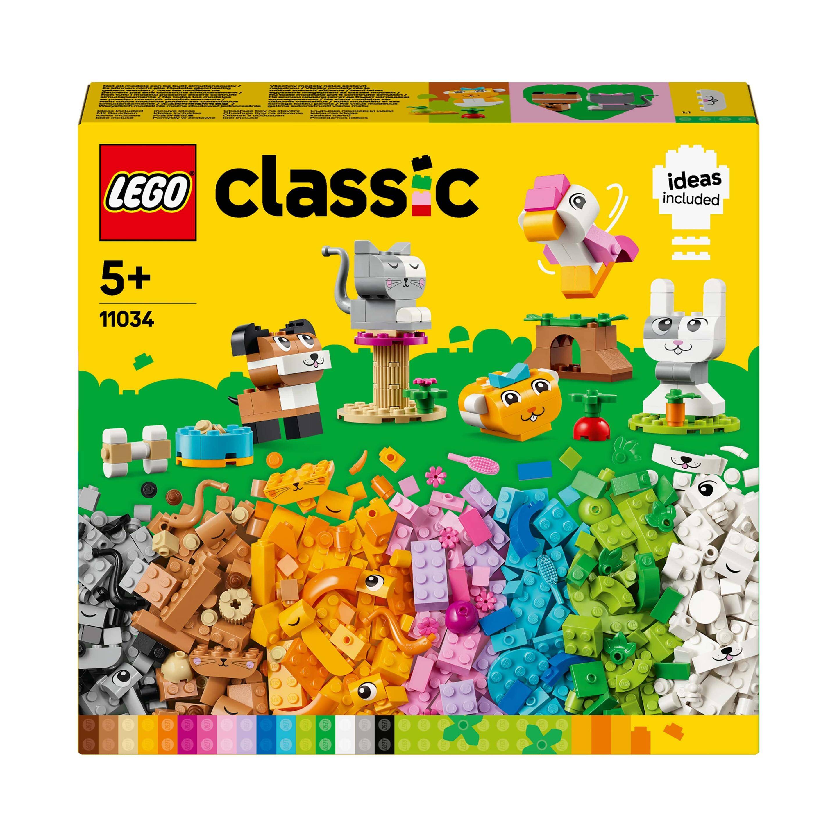 LEGO CLASSIC LG-11034.Kreatywne zwierzątka p4. 450 elementów.