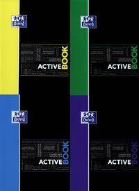 Kołonotatnik A4 Oxford w kratkę 80 kartek Activebook mix