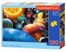 Puzzle 180 B 018345 Planety i ich księżyce