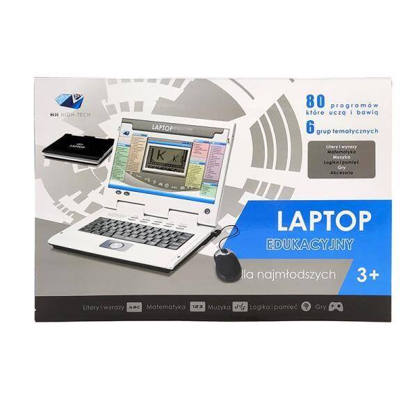 Laptop edukacyjny z zasilaczem biały 459389