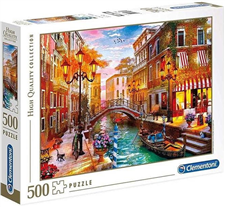 Puzzle High Quality Collection Sunset over Venice 500