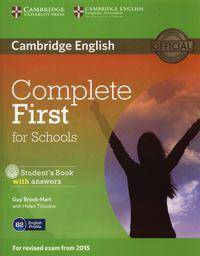 Complete First for Schools Student's Book key CD-Room 2015