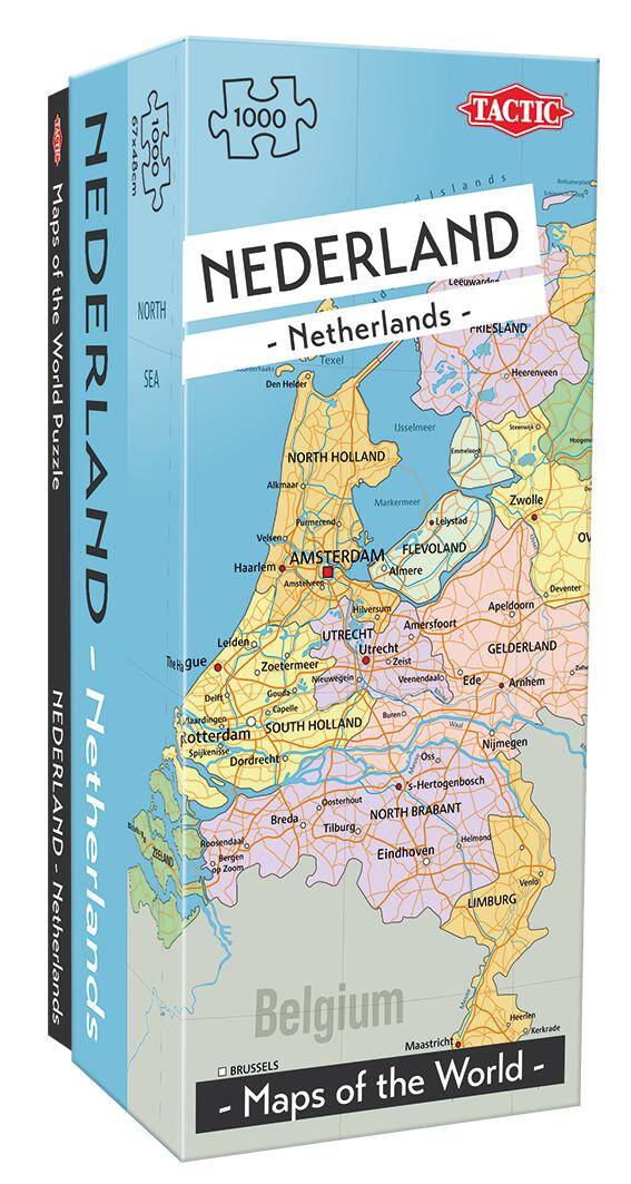 Puzzle 1000 Mapa Holandia