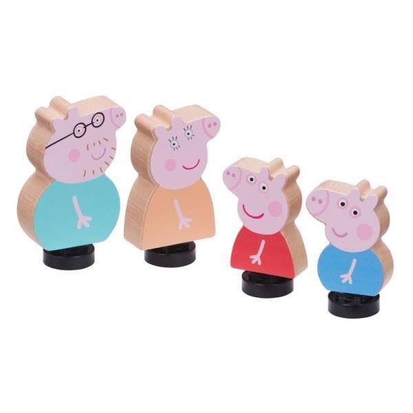 Peppa Pig - Drewniane figurki 4pack Świnka Peppa 07207