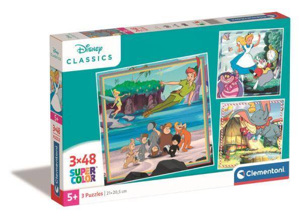 Clementoni Puzzle 3x48el square Disney Classic 25302