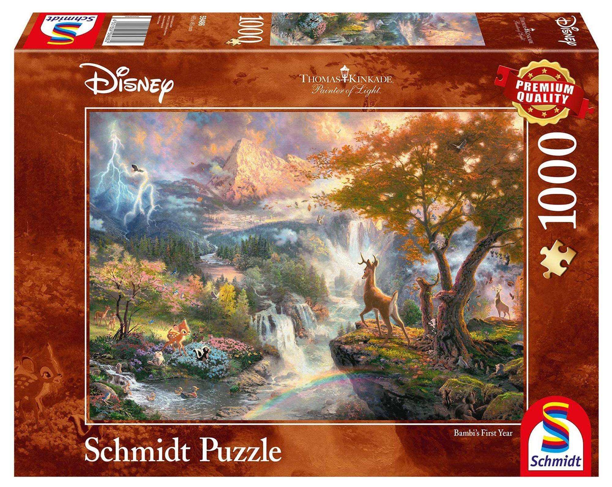 Puzzle 1000 PQ Bambi Disney T.Kinkade 107253