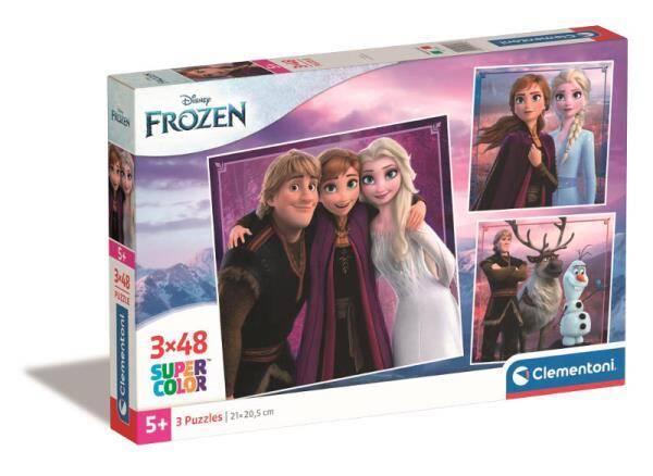 Clementoni Puzzle 3x48el square Kraina Lodu. Frozen 25306