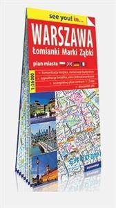 Warszawa, Łomianki, Ząbki papierowy plan miasta 1:26 000