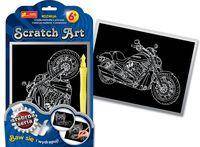 Scratch Art Motocykl
