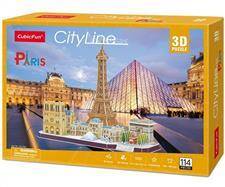 Puzzle 3D City Line Paris 114 elementów