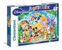 Puzzle SuperColor Disney Family 60