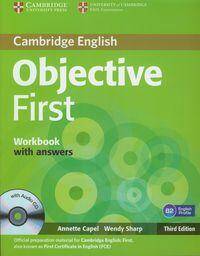 Objective First Certificate Workbook with Answers + Audio CD 3 ed