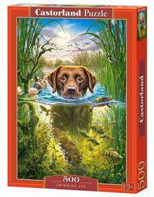 Puzzle Swimming Dog 500 - Castorland