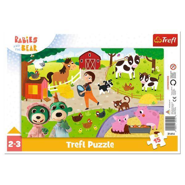 Puzzle 15el Urocze bobaski 31414 Trefl