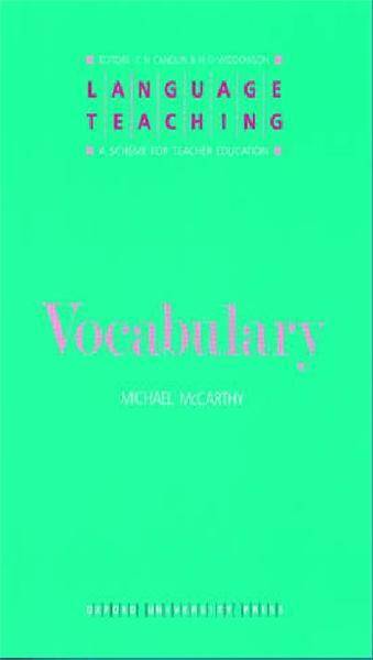 LT; A Scheme for Teacher Education: Vocabulary
