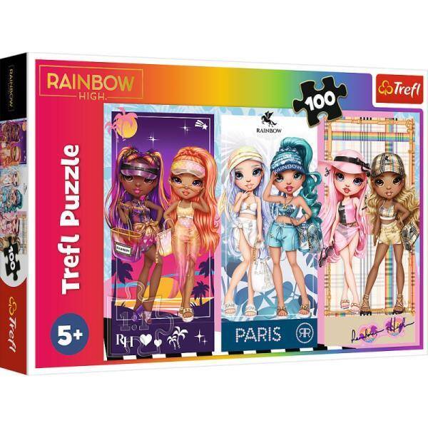 Puzzle 100el Tęczowe Laleczki / MGA Rainbow High 16444 Trefl