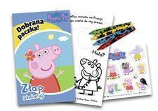 Peppa Pig Dobrana paczka - książeczka z kolorowankami+kredki