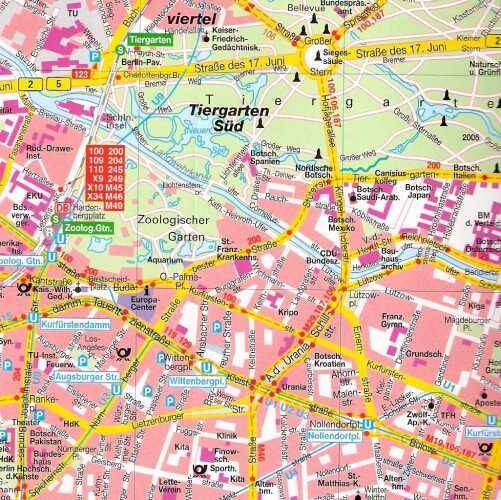 Berlin mapa 1:17 500