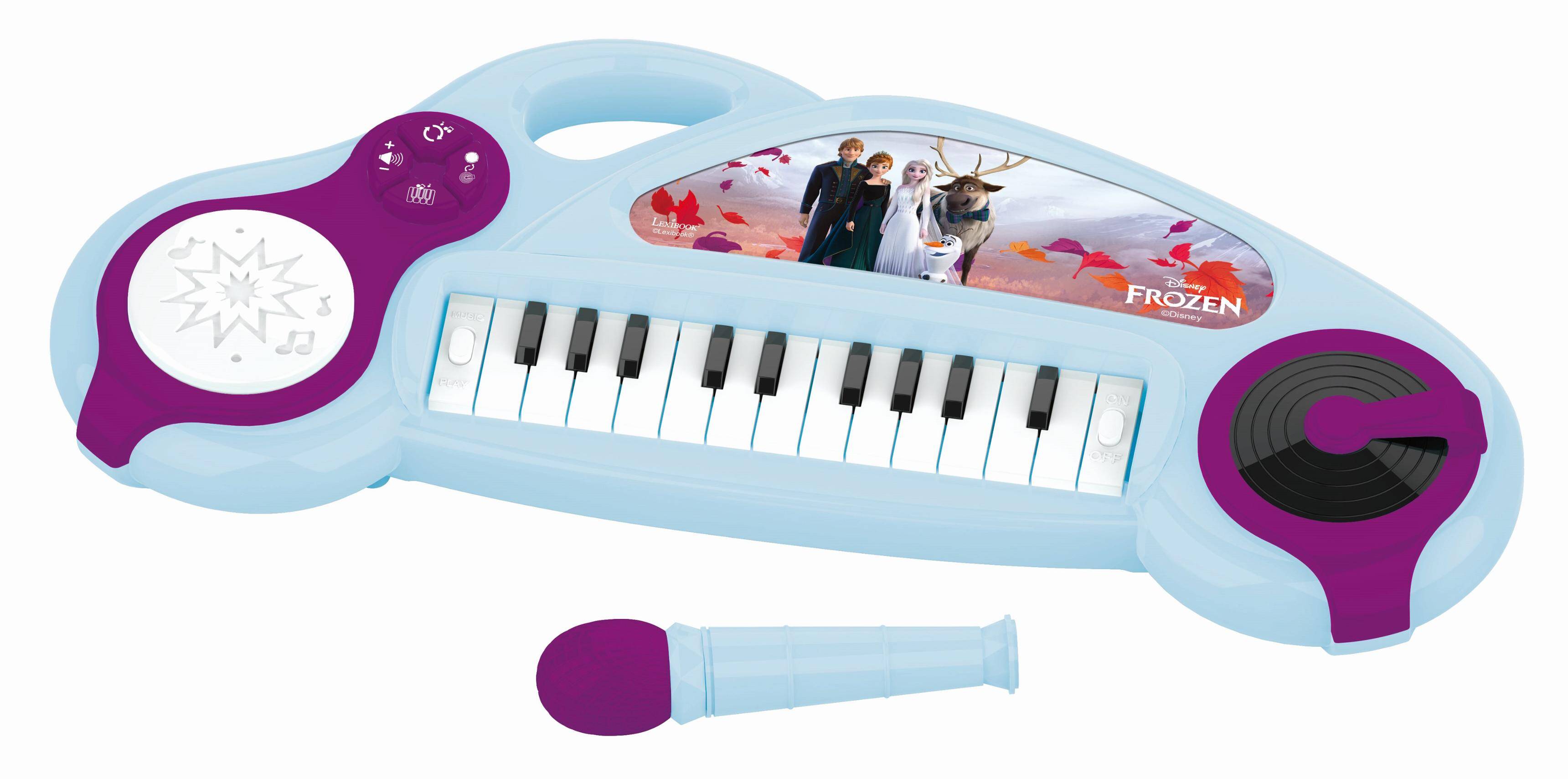Zabawne elektroniczne klawiatury Disney Frozen z mikrofonem 22 klawisze K704FZ