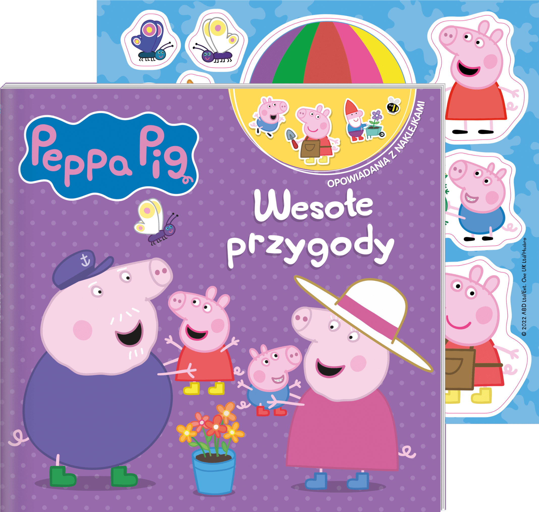 Wakacyjne przygody. Świnka Peppa. Opowiadania z naklejkami