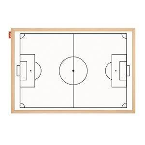 Tablica taktyczna suchościeralna magnetyczna MEMOBE biała boisko do piłki nożnej 90x60 cm
