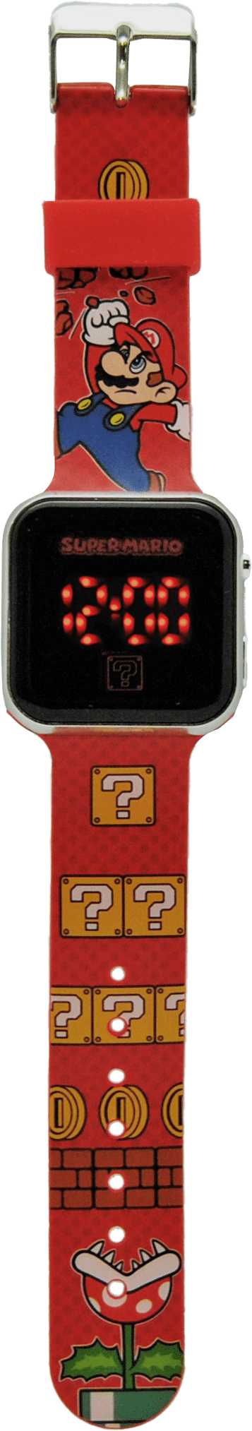 Zegarek LED z kalendarzem Super Mario GSM4107