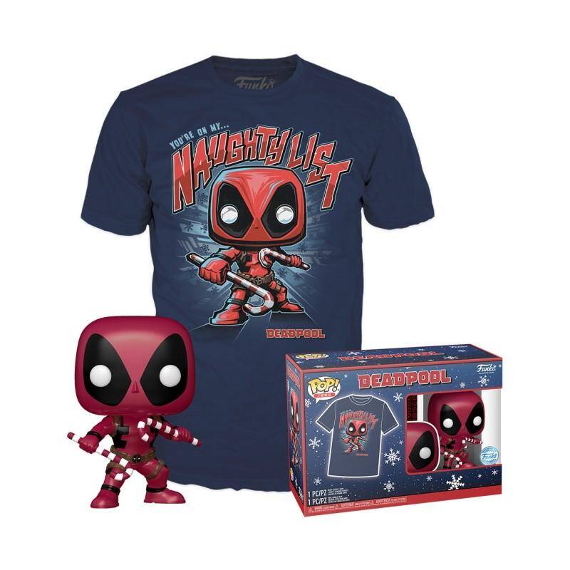 POP & TEE: T-shirt i figurka Marvel - Deadpool - XL