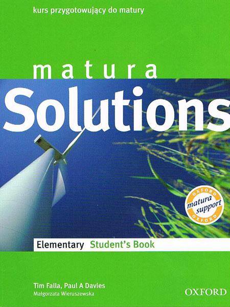 Matura Solutions Elementary SB [Poland] - Najnowsze wydanie pod nazwą Oxford Solutions