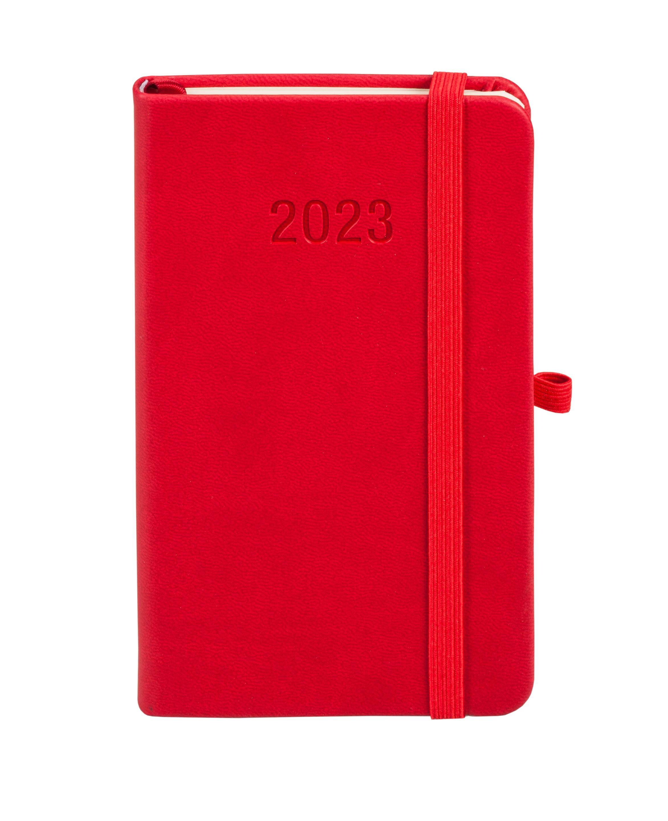 Kalendarz 2023 Vivella memofix A6 czerwony TDW