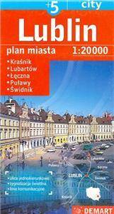 Lublin - plan miasta. 1:20 000 Kraśnik, Lubartów