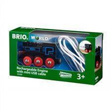 BRIO Lokomotywa klasyczna z USB p6 33599 (drewniane)