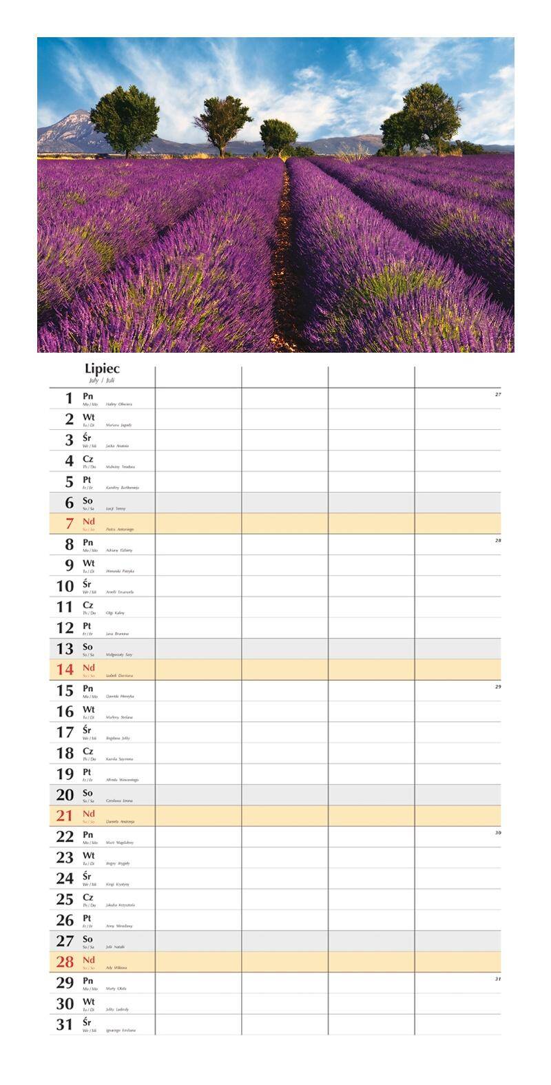 Kalendarz 2024 Planer miesięczny