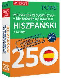 250 ćwiczeń ze słownictwa Hiszpański + 250 zagadek
