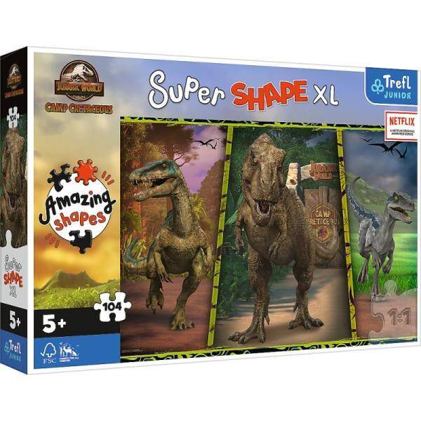 Puzzle 104el XL Kolorowe dinozaury 50020 Trefl