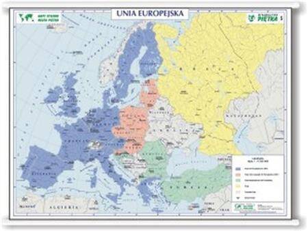 Rozwój Unii Europejskiej/ Unia Europejska, mapa ścienna, skala 1:4 500 000