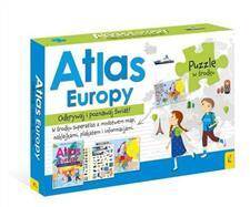 Puzzle Atlas Europy Atlas Plakat z mapą