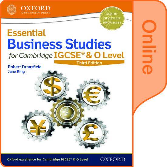 Essential Business Studies for Cambridge IGCSE & O Level: Online Student Book (Third Edition)
