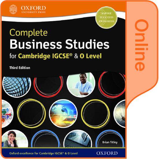 Complete Business Studies for Cambridge IGCSE & O Level: Online Student Book (Third Edition)