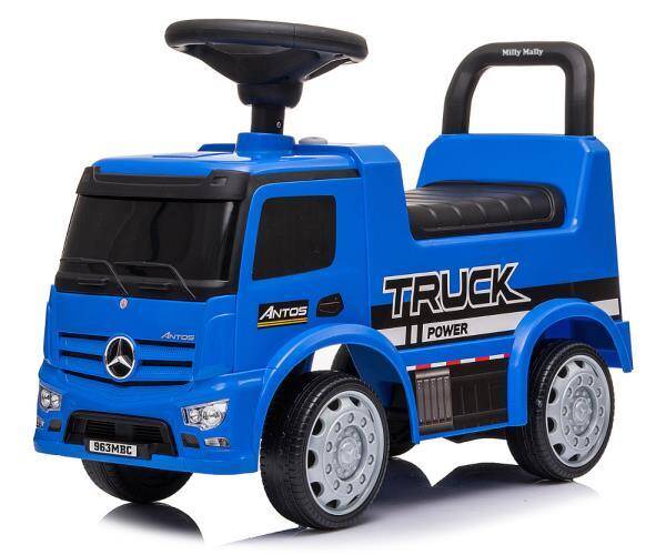 Jeździk Pojazd Mercedes Antos Truck niebieski blue Milly Mally