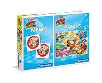 Puzzle 60 + Memo Mickey i raźni rajdowcy