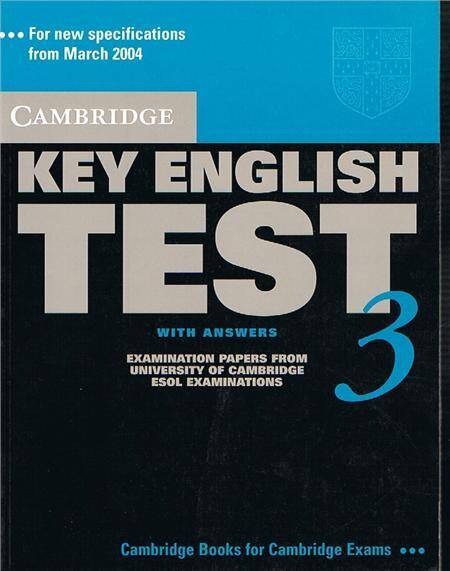Cambridge Key English Test 3 Student's Book with Answers