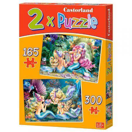 Puzzle 2 w 1. Beautiful Mermaids B-021109.