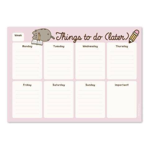 Planner A4 tygodniowy Pusheen Rose BPSA40001