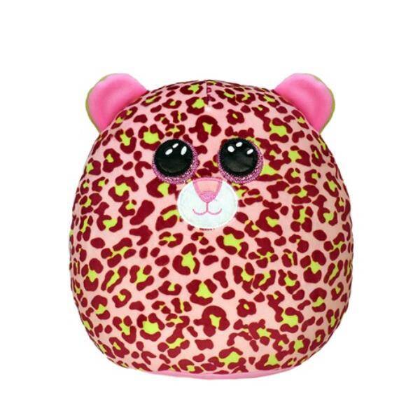 Maskotka poduszka TY Squish-a-Boos różowy leopard - LAINEY, 22 cm - medium 39299