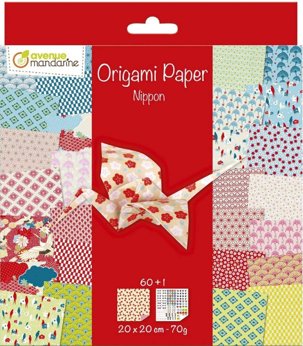 Papier origami 20x20 cm Nippon 60 arkuszy