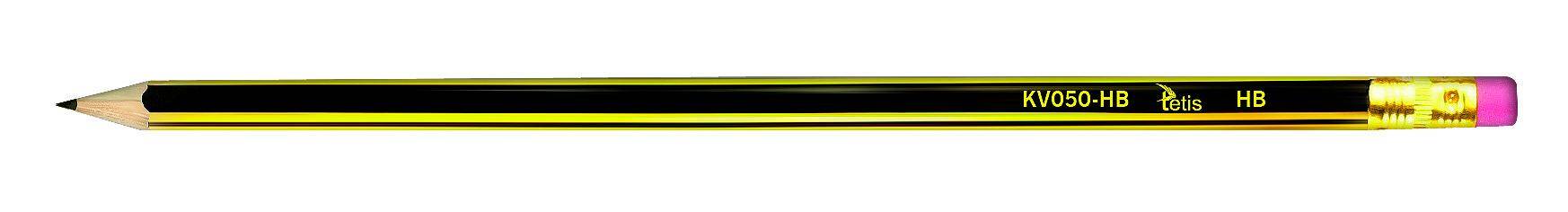 Ołówek HB z gumką Tetis 12 sztuk