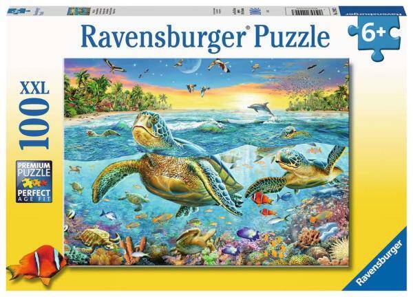 Puzzle 100el XXL Żółwie morskie 129423 RAVENSBURGER