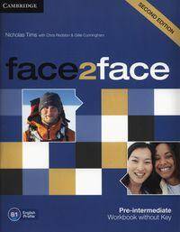 face2face Pre-intermediate 2nd edition workbook without key